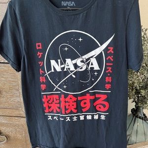 NASA t-shirt size medium, Japanese writing